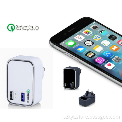 kc certification 23W fast charger, 5V 3A QC3.0 USB Wall Fast Charger Adapter Quick Charge for korea samsung charger